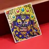 Dzambala Negro pintado tibetano pintura Thangka pintada a mano lienzo central impresión microchorro Thangka cultural y creativo Zakiralam al por mayor