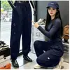 026 Pantalones Rectos de Pierna Ancha Estilo Callejero Retro Japonés Talla Grande para Hombres Ligeramente Gorditos Sueltos Modernos Color Sólido Cleanfit
