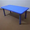Mesa y silla de plástico ajustables para jardín de infantes mesa rectangular ajustable para aprendizaje infantil y silla mesa de juego y estudio ventas directas de fábrica