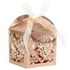 Nueva caja de dulces de amor hueco de espejo transfronterizo, caja de dulces colorida, cartón para fiesta de boda, feriado, en stock