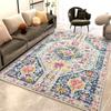 Alfombra Lavable de Imitación Cachemir TPR Transfronteriza para Sala de Estar, Alfombrilla Plegable Lavable a Máquina de Pelo Corto para Dormitorio junto a la Cama, Suministro Directo del Fabricante