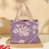 Horquilla Estilo Antiguo Colgante para Coche Empaque Caja de Regalo Rectangular Flores Envueltas en Brocado Song Pinza para el Cabello Pinza para el Cabello Almacenamiento Caja Vacía Bolsa de Tote
