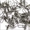 Giroscopio americano + pasador reforzado anillo octagonal Conector giratorio americano Accesorios para equipo de pesca 100 piezas por paquete