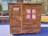 Casa de madera anticorrosión removible con agua, patio de almacenamiento para casa, casa pequeña móvil para niños, sala de almacenamiento, pabellón para mascotas
