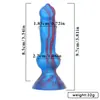 Color Mixto Silicona Líquida Utensilios para Perro Pene Pequeño Súper Realista Grueso Dildo Productos para Adultos Juguete Sexual Tapón Anal