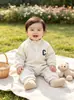 Mono de Primavera y Otoño para Bebés niños y niñas Mono de Bebé para ropa de gateo para recién nacidos ropa de salida estilo extranjero
