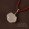 Colgante de Ágata Calcedonia Blanca Pulsera de Hilo de Cuentas Pequeñas Accesorios para Joyería DIY Accesorios de Cuentas Pequeñas Productos Semi-Terminados
