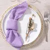 Borda de bloqueio guardanapo algodão bambu pano de boca tecido Zou hotel festa de casamento decoração de mesa ocidental venda quente transfronteiriça fabricantes