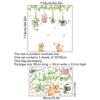 MS4249-ZC - Pegatinas de pared con diseño de gato en maceta, plantas verdes, para sala de estar, dormitorio, autoadhesivas, venta al por mayor