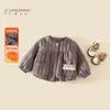 Chaqueta de Niña Mengjia Ban Otoño Invierno 2026 Nuevo Estilo Coreano Top Acolchado Infantil para Bebés Niñas Cálido Cómodo Top de Invierno