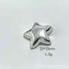 Puntos Dorados y Plateados Corazón de Diamante Oso Perro Globo Lazo Estrella de Cinco Puntas Mariposa m Bean Joyería DIY Agujero Material para Zapatos