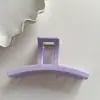 Pinza de Agarre para Cabello con Lazo Suave y Fresco, Temperamento Dulce, Moda, Morado Cremoso, Pinza de Tiburón, Disco para el Cabello, Parte Posterior de la Cabeza, Media Recogida
