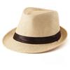 Chapéu de praia de palha feminino e masculino, chapéu panamá de aba curta, chapéu de sol de praia para verão, chapéu de viagem