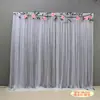 Cortina de Gasa de Fondo para Boda Cortina Decorativa Malla de Pared Cortina de Tela para Transmisión en Vivo de Boda Cumpleaños Influencer Decoración de Escena