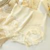Roupa íntima de cintura alta que comprime a barriga para mulheres Verão fina Renda macia francesa Algodão no entrepernas Nova cueca que comprime a barriga para mulheres