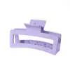 Pinza para el Cabello Mate Transfronteriza Tipo Pinza de Tiburón con Acabado de Alta Gama, Pinza de Garra Rectangular Simple de 13 cm, Tamaño Grande para Cabello Grueso, Accesorio para el Cabello para Mujer