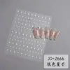 Adesivos para Nail Art de Estrela de Quatro Pontas, Estrelas Douradas e Prateadas, Designs de Estrelas Pretas e Brancas, Decalques com Adesivo Atrás, Adesivos de Unha Populares Transfronteiriços