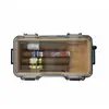Humidor para Cigarros con Tapa Transparente y Forro de Madera de Cedro, al por Mayor de Fábrica, Portátil para Exteriores, Sellado, Impermeable, Caja de Viaje para Cigarros