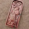 Artefacto Tao rayo token de madera de azufaifo relieve ídolo de Wang Lingguan orden de los cinco truenos decreto Taoísta