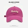 Gorra de Béisbol Suave con Letras Peachy Coreana para Hombres y Mujeres, Gorra Casual Duckbill Adelgazante, Gorra Duckbill de Protección Solar Versión Coreana