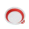 Cesta escurridora telescópica plegable, lavabo para lavar verduras, cesta para lavar verduras, bandeja redonda para frutas de sala de estar, bandeja para lavar frutas, cesta de frutas plegable de cocina
