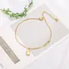 Tobillera de Ladrillo de Oro Elegante de Lujo Ligero de Nuevo Estilo para Mujer, Diseño de Nicho, Color Dorado Personalizado, Versátil para el Verano