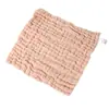 Juego de Toallas Cuadradas de Algodón Puro Seersucker para Bebé, Toalla Babero Clase A, Toalla de Mano para Recién Nacido, Pañuelo, Estilo Delgado de Verano