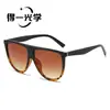 Nuevas gafas de sol con montura negra mate y lentes grises degradadas, protección solar al por mayor, antirreflejos y protección UV