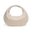 Bolsa de Mão com Design de Nicho 2025 Feminina Texturizada Simples Formato de Meia-Lua High-end Light Luxury Portátil Oval