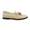 Mocasines Planos Puntiagudos Mate con Diseño de Moño, Zapatos Slip-On de Piel Suave, Zapatos Slip-On para Mujer Estilo Coreano Estilo Suave