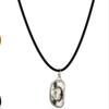 Collar de Cuerda de Cuero para Mujer Hebilla de Collar Cadena Doble Trenzada Sólida Cadena Ajustable Joyería Minimalista,