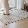 Felpudo moderno minimalista de alta gama para entrada, alfombra antideslizante resistente al desgaste para recibidor de casa, alfombrilla para dormitorio y estudio