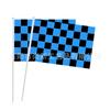 Bandera de carreras en blanco y negro para agitar a mano, en stock, transfronteriza, bandera de carreras en blanco y negro, bandera de poliéster en blanco y negro