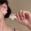 Novos Brincos de Flor Estilo Francês, Doces e de Conto de Fadas, Design de Moda de Luxo Leve, Acessórios de Orelha Elegantes