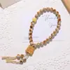 Hainan Estrella Verde Luna Bodhi de Mano Pulsera Estilo Chino Nuevo Cuentas Budistas Pulsera de Juego para Hombres y Mujeres Venta al por Mayor