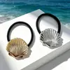 Elástico de Cabelo Estrela-do-Mar Metálico Transfronteiriço Acessório de Cabelo com Tema Oceânico Ornamento de Cabelo de Liga Elástico de Cabelo Alta Elasticidade Elástico de Cabelo Atacado