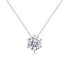 Collar Colgante de Cadena Larga Estilo Coreano En Stock Versátil Transfronterizo Simple Moda Plata S925 Moissanita Estilo Yis Verano para Mujeres