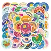 50 Adesivos de Recompensa Graffiti Cartoon para Crianças Podem Decorar Malas, Canetas, Cadernos de Guitarra, À Prova D'água Produtos Quentes da Amazon