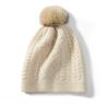 100 Chapéu de Caxemira Pura para Mulheres Outono e Inverno Bola de Pele Engrossada Fechado Dedo do Pé Proteção Auricular Retro Moda Casual All-match Chapéu Torcido