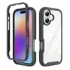 Funda de teléfono Apple 17 Air con acabado mate compatible transfronteriza con protector de pantalla, funda de teléfono magnética transparente dos en uno anticaídas