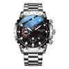 Reloj de Cuarzo para Hombre de Acero Inoxidable, Lujo Ligero, Resistente al Agua, Simple y Versátil, Reloj para Hombre, Suministro Transfronterizo, Fábrica de Origen, Venta al por Mayor y Dropshipping