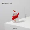 Vidro Esmaltado Zibo Boneco de Neve de Natal Feito à Mão Artesanato de Vidro Giratório Decoração Criativa para Mesa de Escritório Atacado