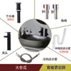 Lavabo de Encimera Artístico para Uso Doméstico, Lavabo de Cerámica, Lavabo Vintage para Patio, Balcón, Lavabo de Baño