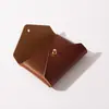 Portatarjetas de Gran Capacidad Estilo Japonés y Coreano de Cuero PU Simple, Tarjetero de Negocios, Cartera Plegable Estilo Sobre, Portatarjetas de Identificación, Cartera