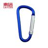 Fabricante D-type mosquetón de metal aleación de aluminio hervidor botella de desinfección hebilla colgante equipaje mochila hebilla de escalada en stock