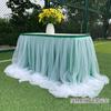 O Dono da Loja Recomenda Decorações para Mesa de Sobremesas e Mesa de Assinaturas, Saiais de Mesa para Festas de Aniversário e Saiais de Mesa de Gaze Bufantes para Casamentos