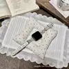 Pulseira de couro genuíno com padrão de crocodilo em formato de coração e adornada com diamantes, adequada para Apple iWatch 11, Xiaomi Mi Band 109, pulseira Huawei GT6