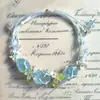 Pulsera de Mariposa Pequeña Color Púrpura Iris, Dulce y Exquisita, Diseño de Nicho de Alto Valor, Flor Tejida a Mano Regalo