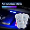 Iluminação de carro luz de leitura luz ambiente led sensor de toque para RV carregamento usb luz de emergência no teto do carro