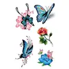 Artículo Popular Transfronterizo: Pegatinas de Tatuaje 3D Mariposa Floral Enredadera Clavícula Brazo Estilo Ins Personalizado Chica Picante En Stock